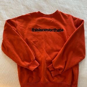 Men's Bold Orange Crewneck Sweater